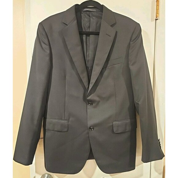 Pal Zileri Men's 2-pc Wool Suit MADE IN ITALY 35R Gray Black Check Sleek Preppy - Picture 2 of 16